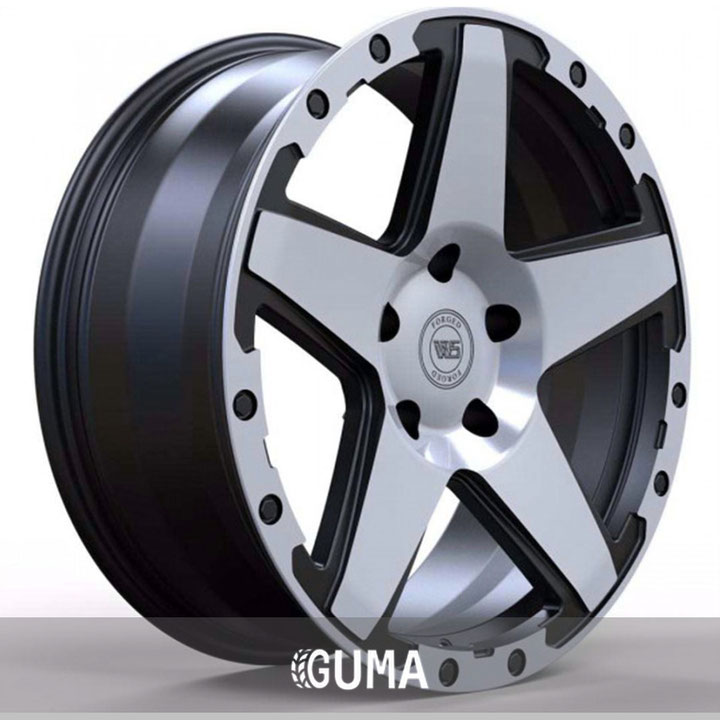ws forged ws1286 satin black with machined face r20 w8 pcd5x139.7 et19.1 dia77.8
