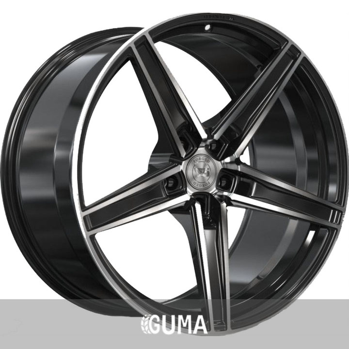 ws forged ws2115 gloss black with machined face r21 w11.5 pcd5x120 et26 dia74.1