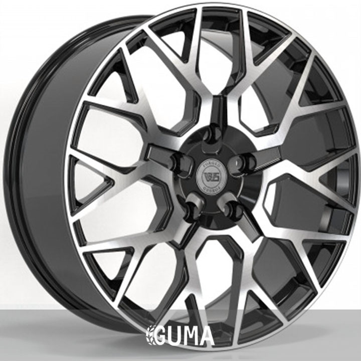 ws forged ws2165 gloss black with dark machined face r22 w9 pcd5x150 et45 dia110.1